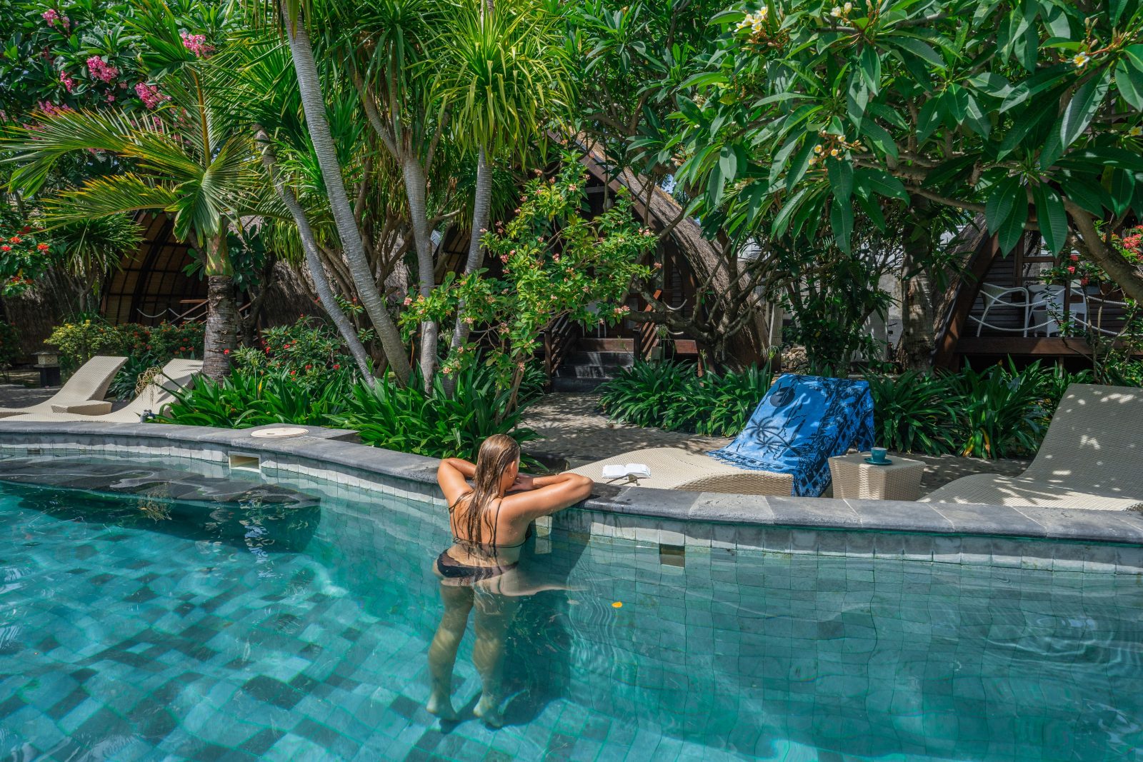manta bungalows hotel gili trawangan